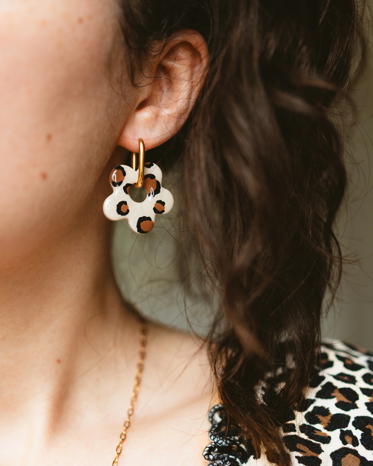 CRÉOLES NINA XL - Léopard