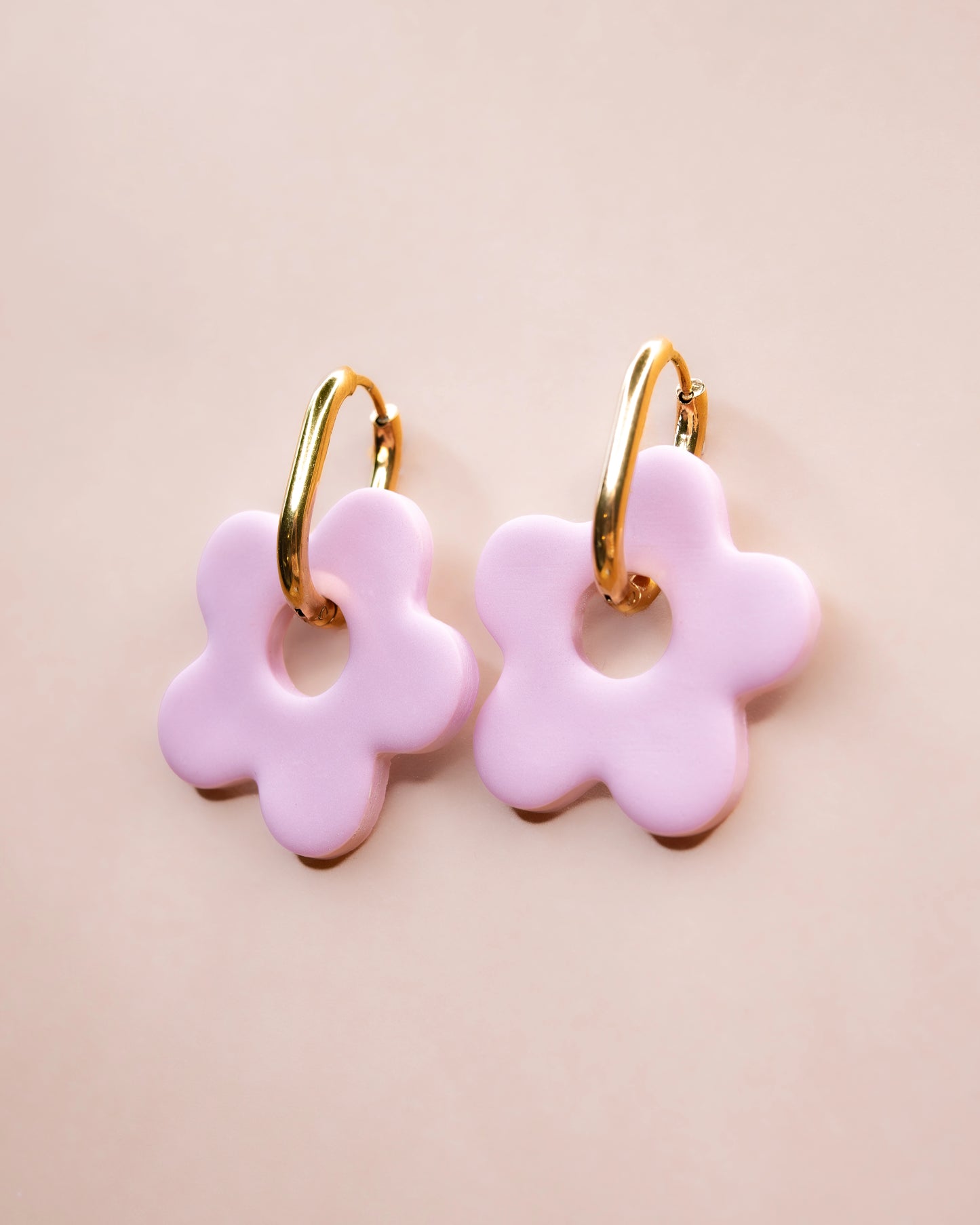 NINA XL HOOPS - Blush