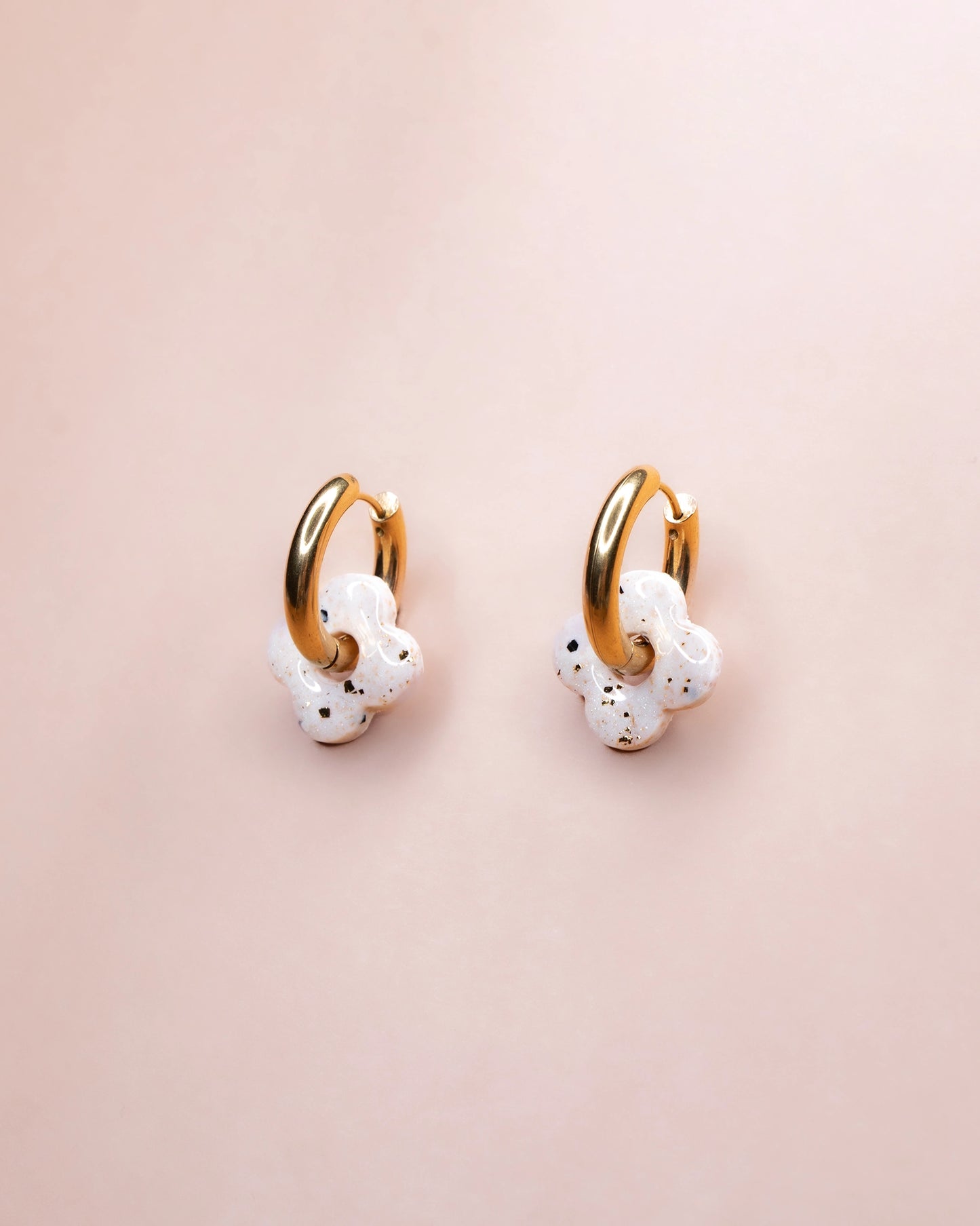 LOUISE HOOPS - Orion (gold leaf)