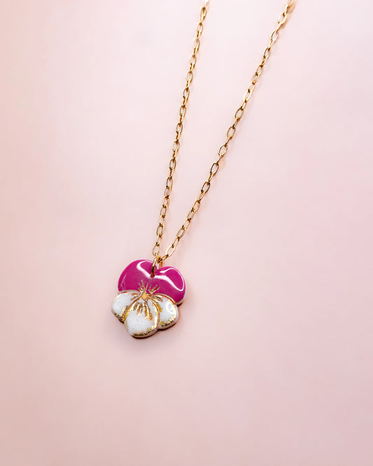 COLLIER ALICE - Framboise