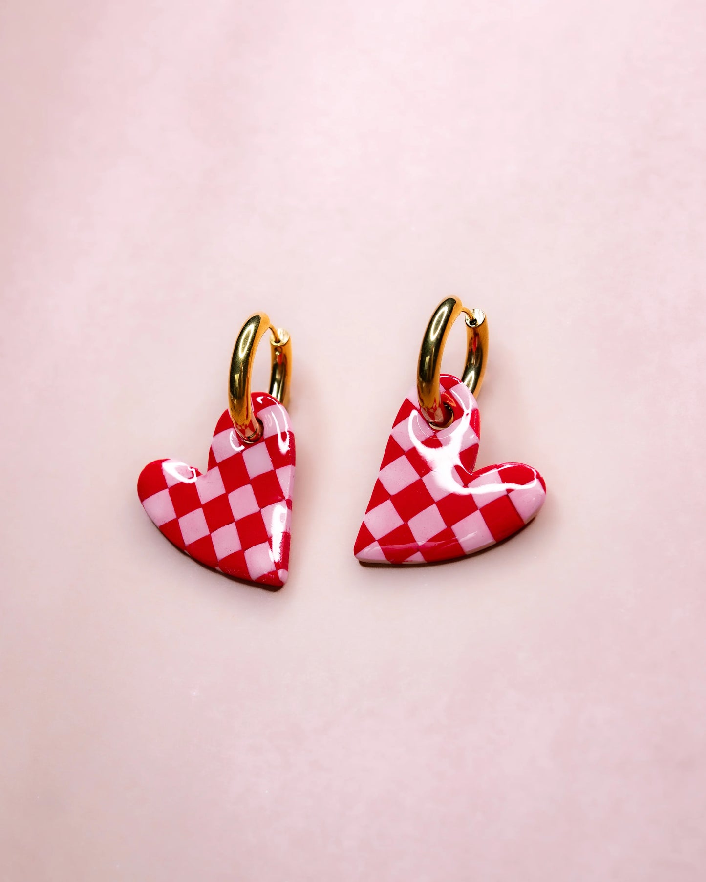 SUKI HOOPS - Ruby Checkerboard